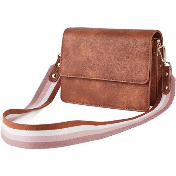 Bags Crossbody Bags For Women Vegan Leather Purses 1rough Brown